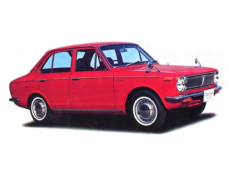 Toyota Corolla (KE10, KE11) 1 поколение, рестайлинг, седан (02.1969 - 04.1970)